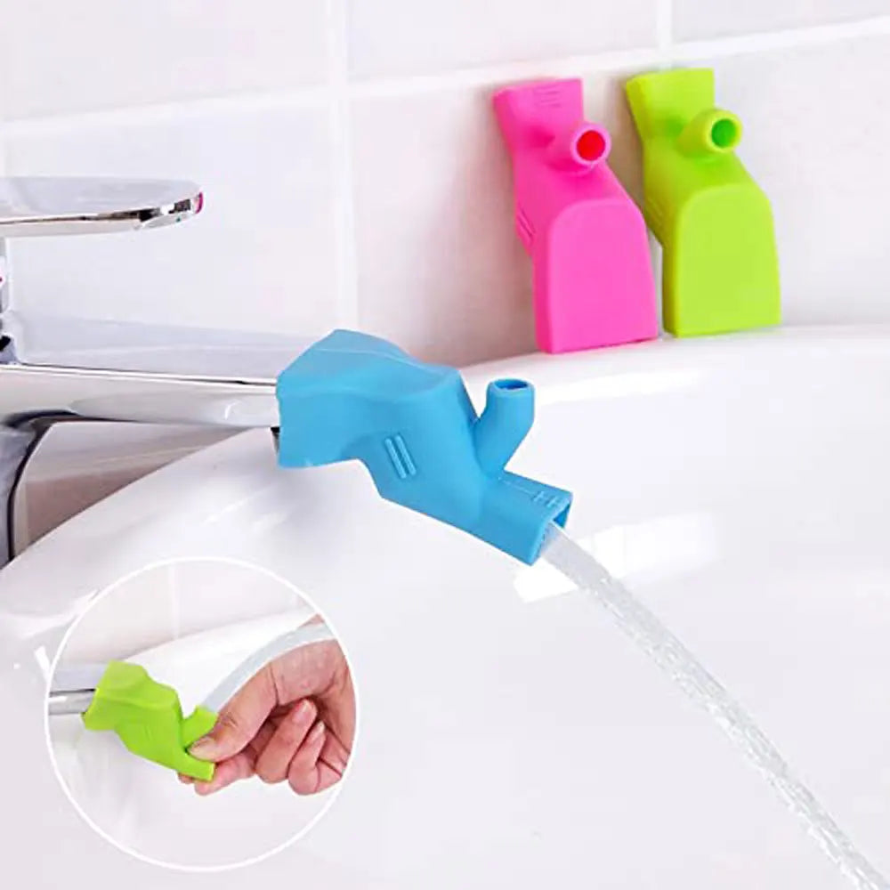 3PCS Silicone Kitchen Faucet Extender, Adjustable Sink Spout Cover