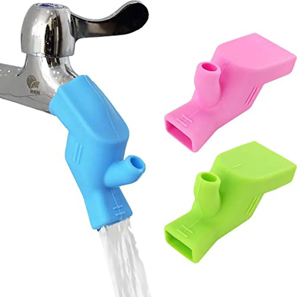 3PCS Silicone Kitchen Faucet Extender, Adjustable Sink Spout Cover